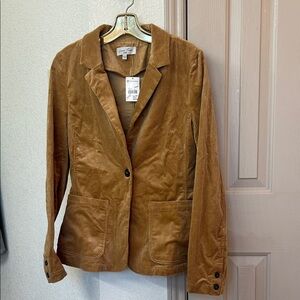 Love Tree Women's Tan Corduroy Blazer